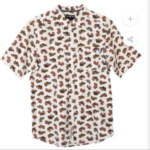 Kavu Mens button down shirt XL caper can print